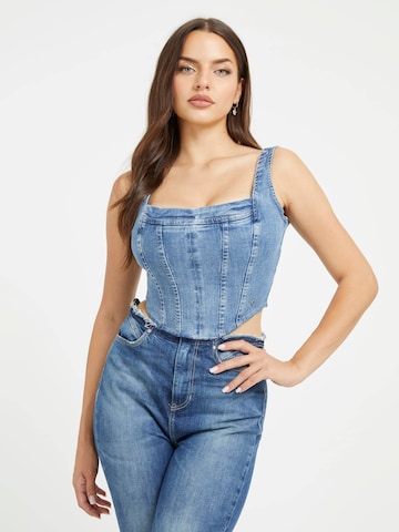 GUESS Top in Blue: front