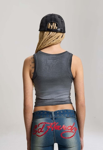 Ed Hardy Top in Blau