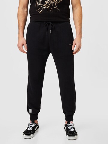 Abercrombie & Fitch Tapered Broek in Zwart: voorkant