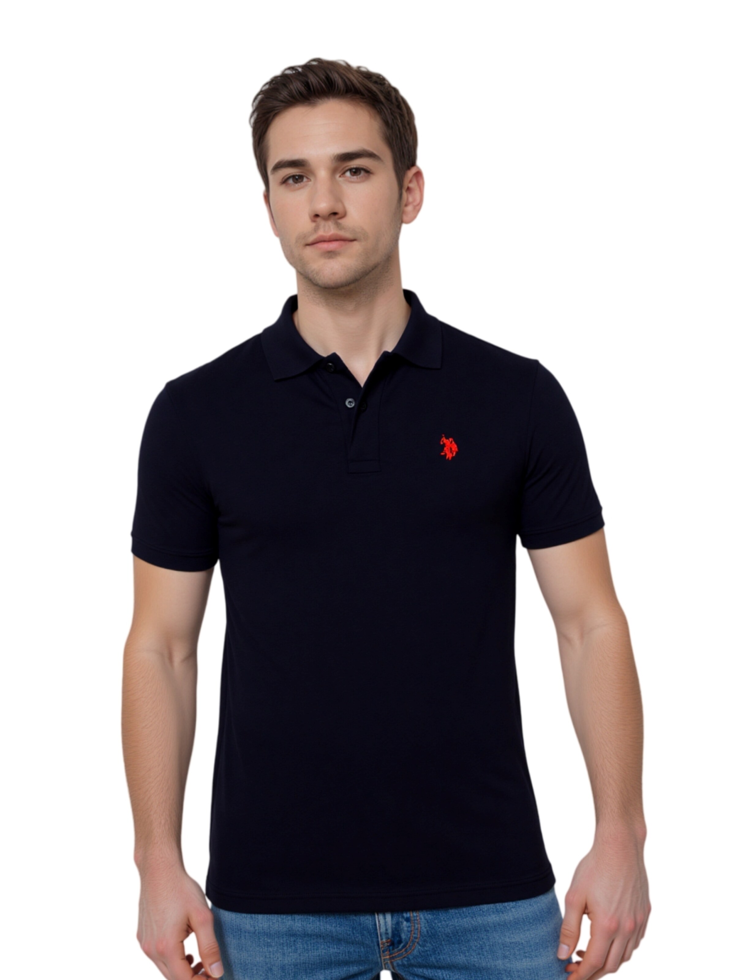 U.S. POLO ASSN. Shirt in Zwart: voorkant