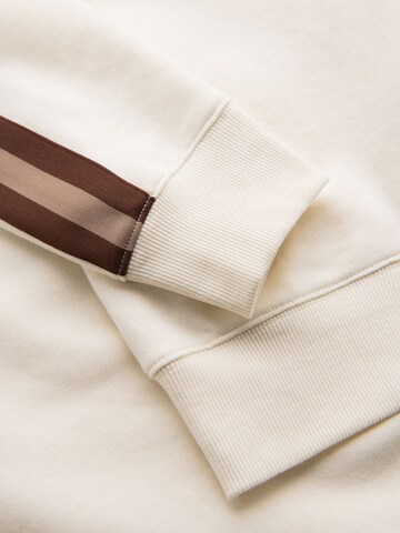 Ombre - Sudadera con cremallera en beige