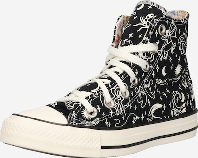 CONVERSE Augstie brīvā laika apavi 'CTAS HI', krāsa - melns / balts, Preces skats