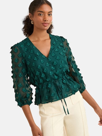 love & roses Блузка в Зеленый: спереди