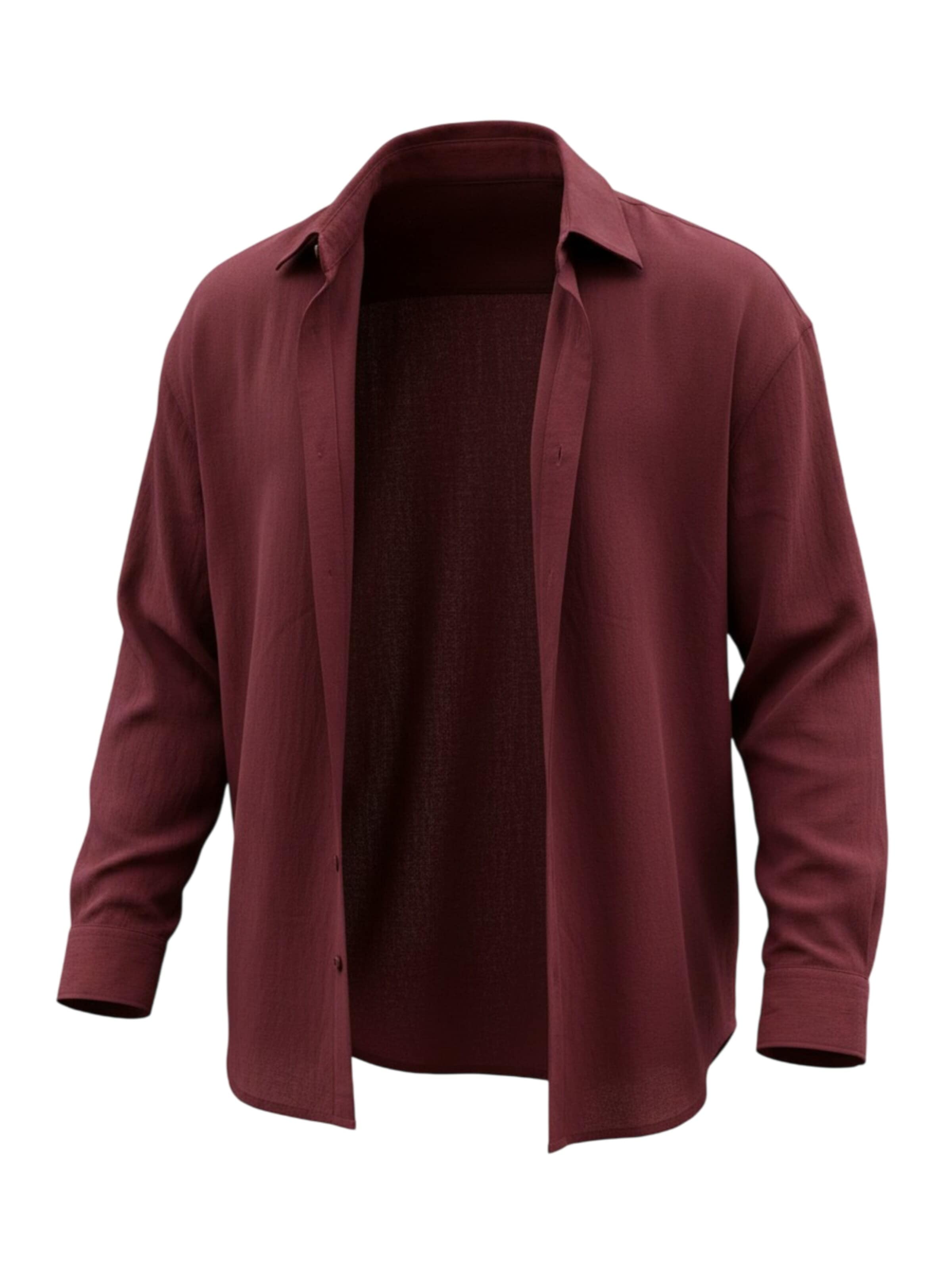 Kleidermafia Chemise en S en bordeaux, Vue avec produit