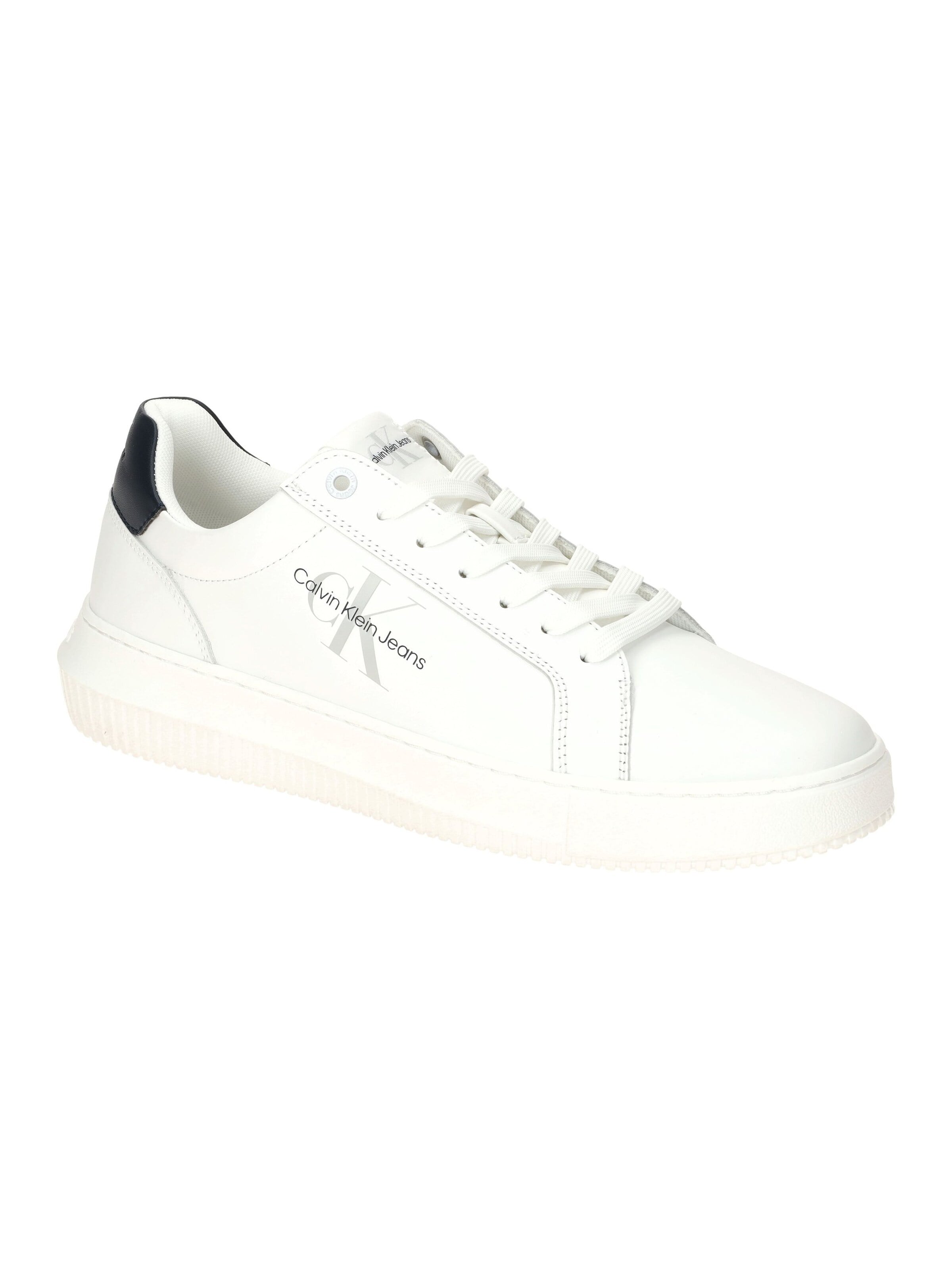 Calvin Klein Schnürschuh 'Calvin Klein Schuhe Chunky Cup Mono Sneakers weiß'‌‌‌‌‌‌ in Weiß: Vorderseite