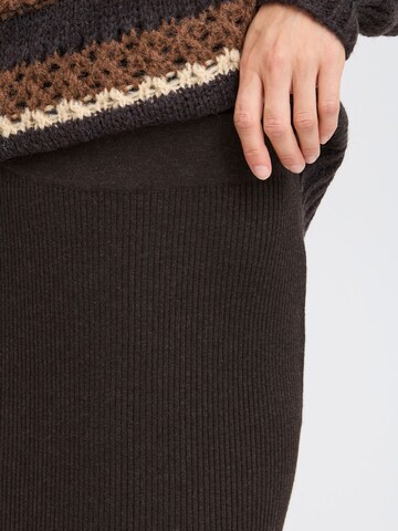 Jupe 'SARA' PULZ Jeans en marron