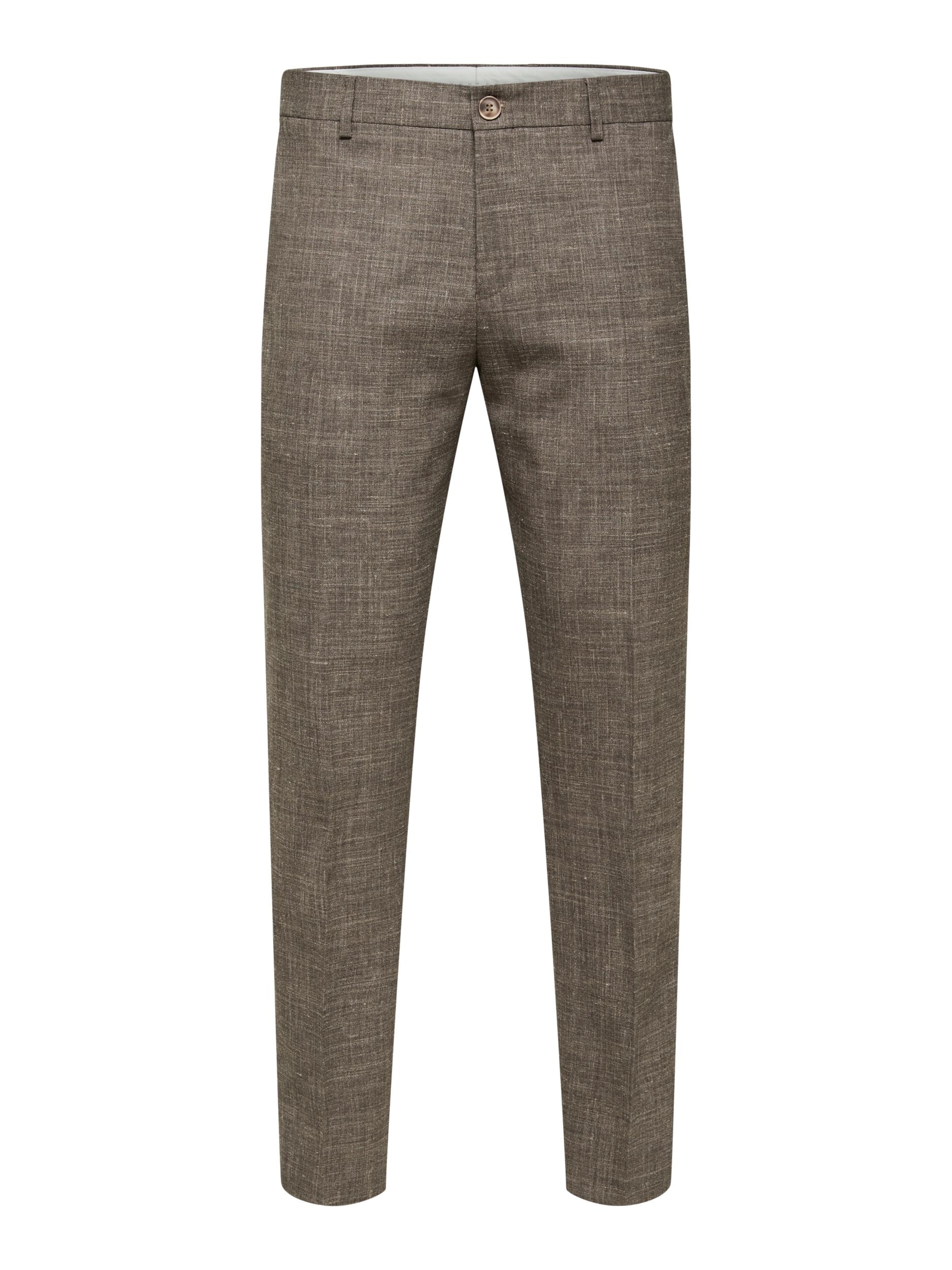 SELECTED HOMME Slimfit Pantalon de pinzas Oasis en Verde Moteado ABOUT YOU