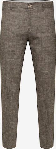 SELECTED HOMME Pleated Pants 'Oasis' in Grey: front
