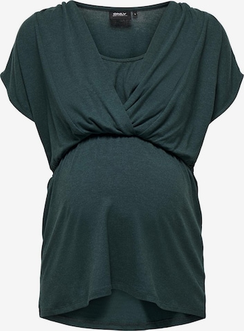 T-shirt Only Maternity en vert : devant