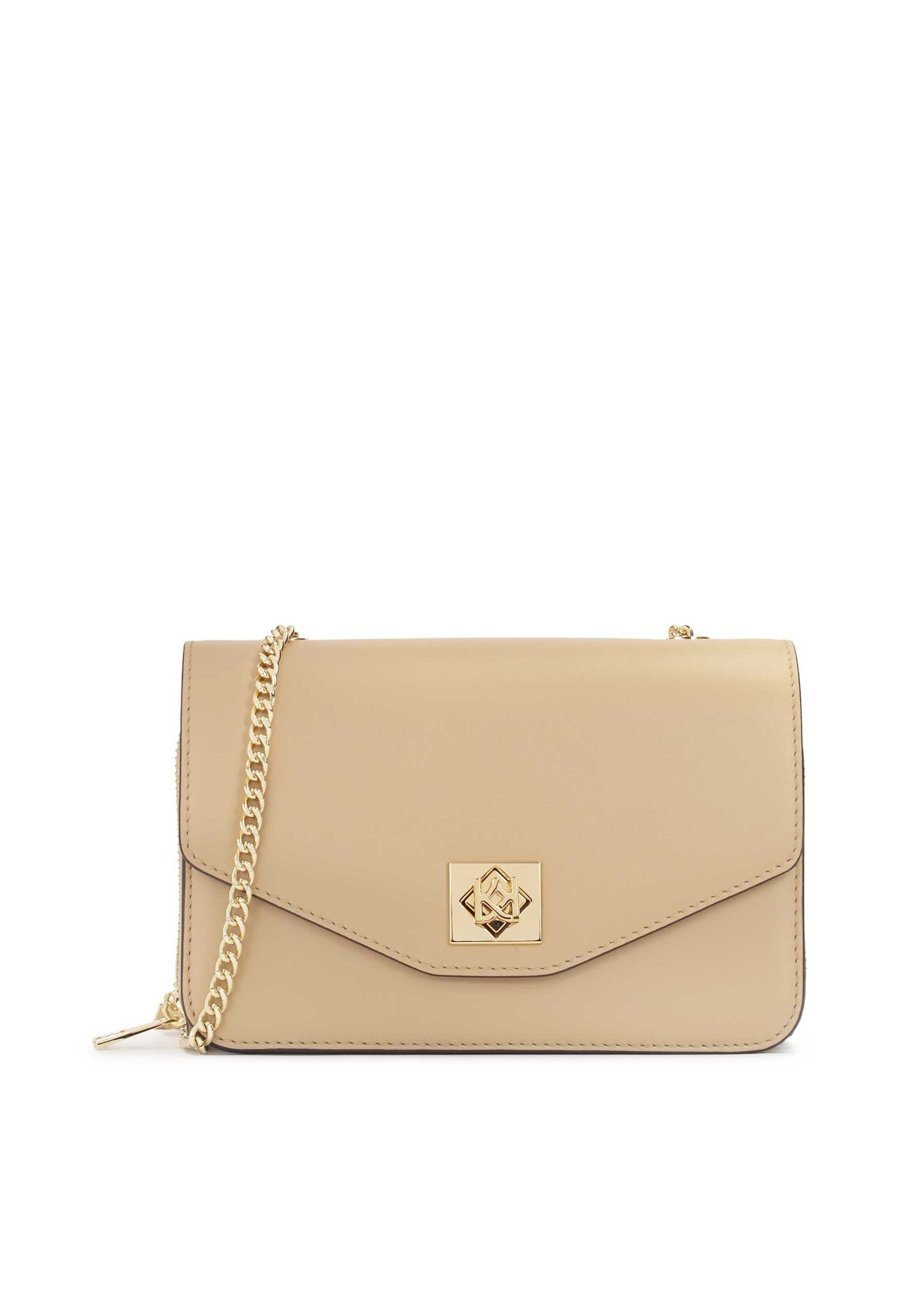 Kazar Crossbody Bag in Beige: front