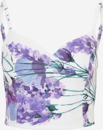 purpurinė Guido Maria Kretschmer Women Palaidinė be rankovių 'Ashley': priekis