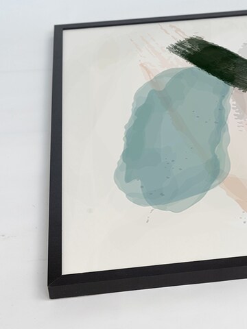 Liv Corday Wandbild 'Watercolor Geometric Abstract' in Schwarz