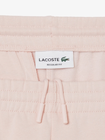 LACOSTE Regular Pants in Pink