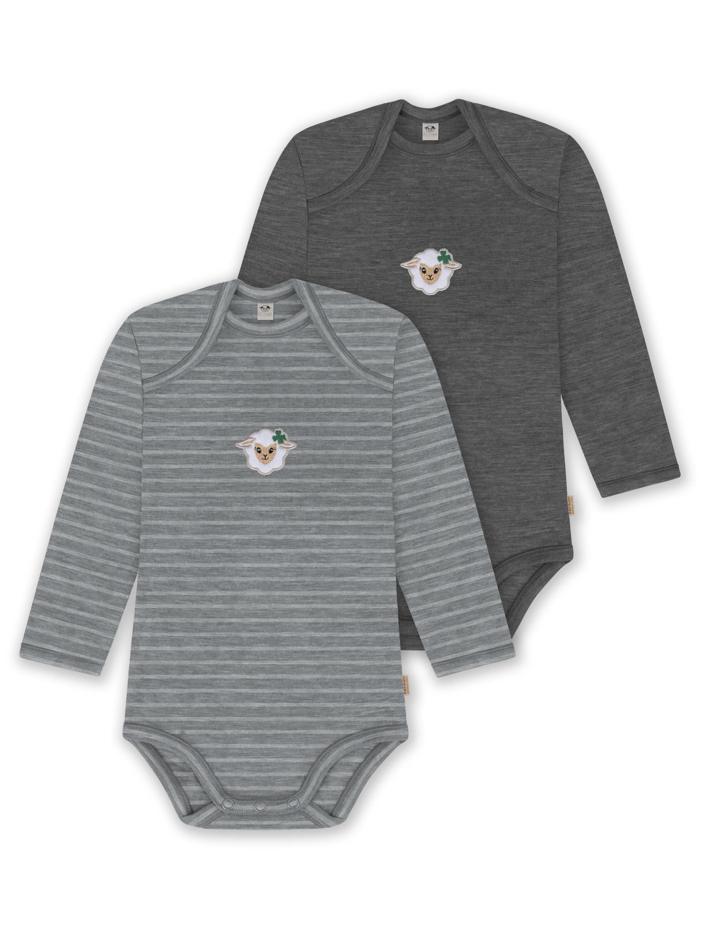 Barboteuse / body 'Auckland' normani en gris : devant