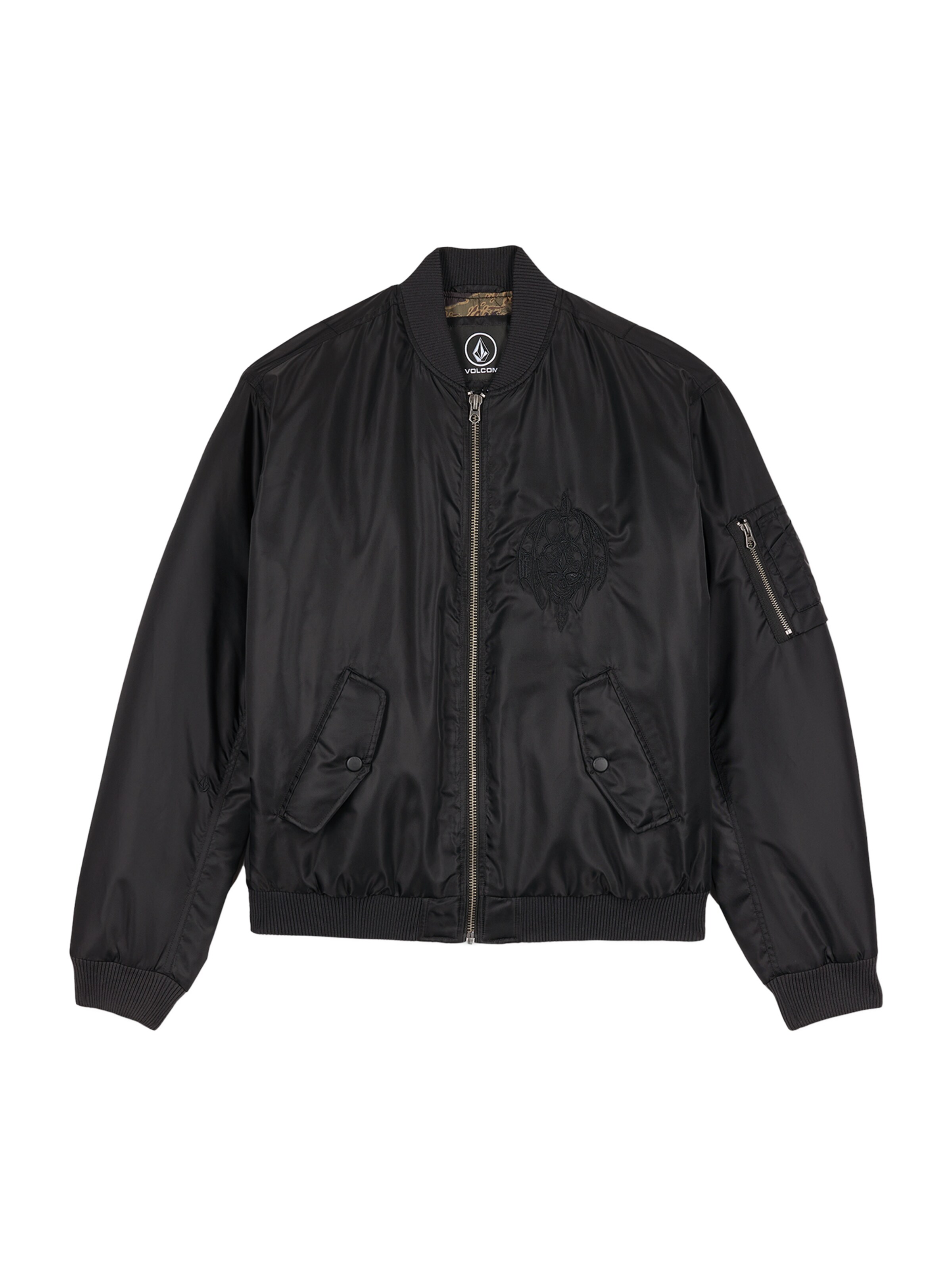 Volcom Tussenjas ' SKULLARSTONE ' in de kleur Zwart, Productweergave