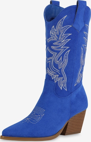 Bottes de cowboy 'Ella' Van Hill en bleu : devant