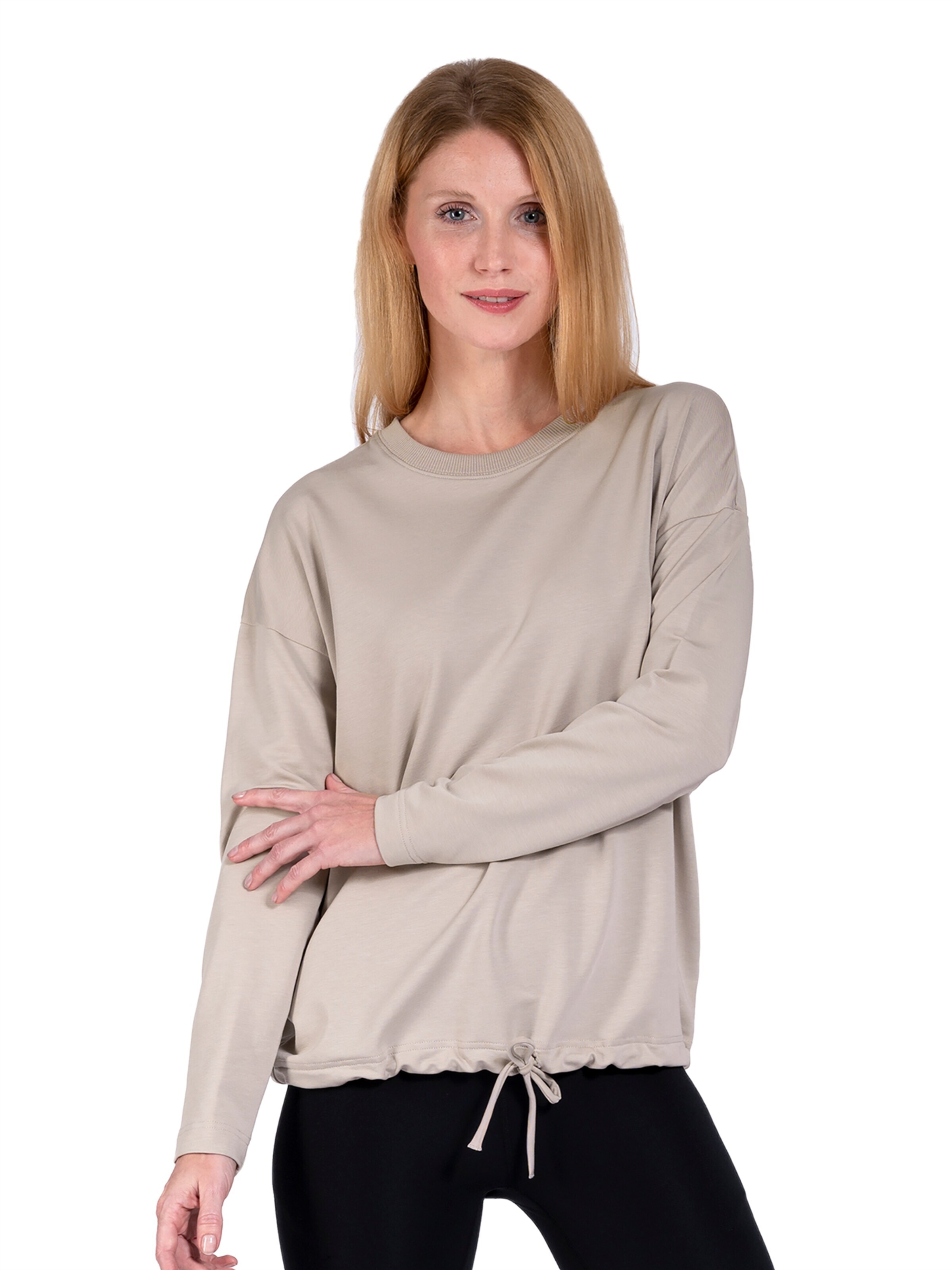 Magadi Athletic Sweater 'Gigi' in Beige: front