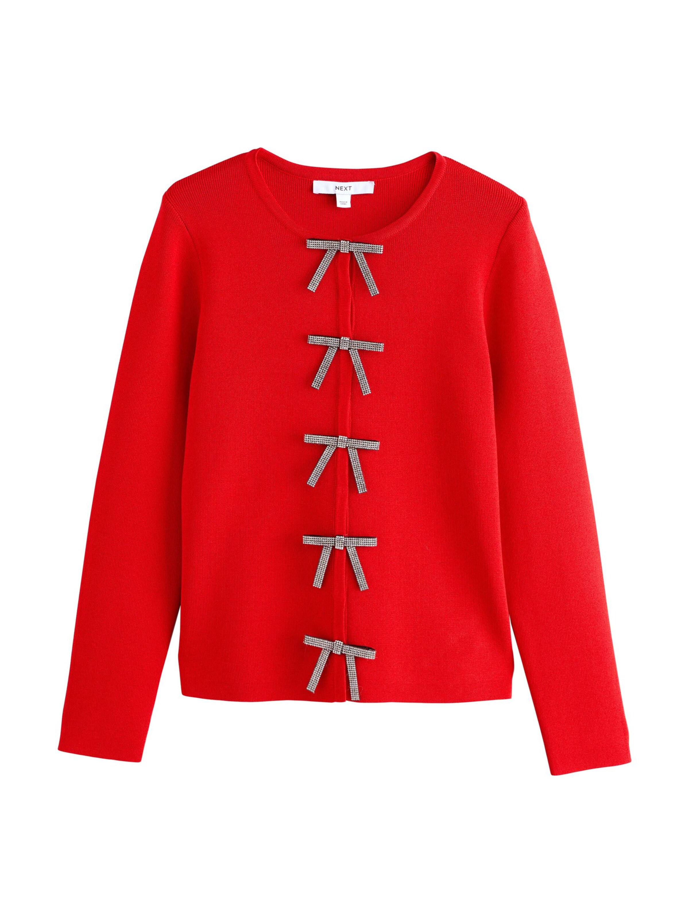 Next Strickjacke in Rot: Vorderseite