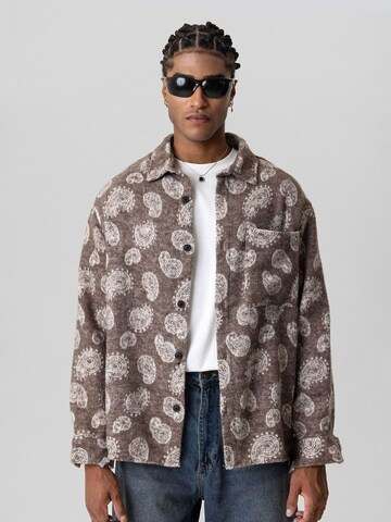 Dandalo Comfort fit Button Up Shirt 'Arthur' in Brown: front