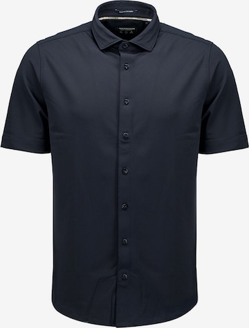 No Excess Regular fit Overhemd in Blauw: voorkant
