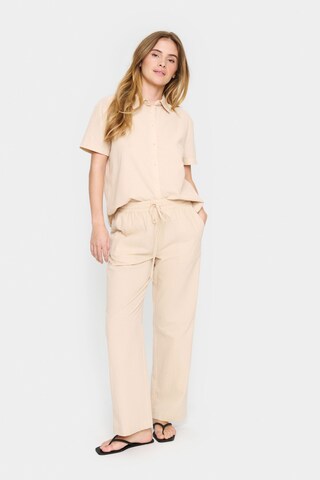 SAINT TROPEZ Loosefit Hose 'Elmiko' in Beige