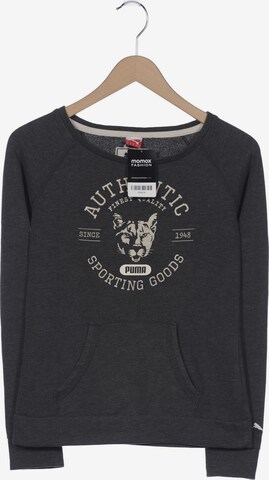 PUMA Sweatshirt & Zip-Up Hoodie in S in Grey: front