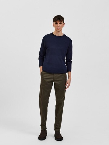 SELECTED HOMME Regular Chino Pants 'Buckley' in Green