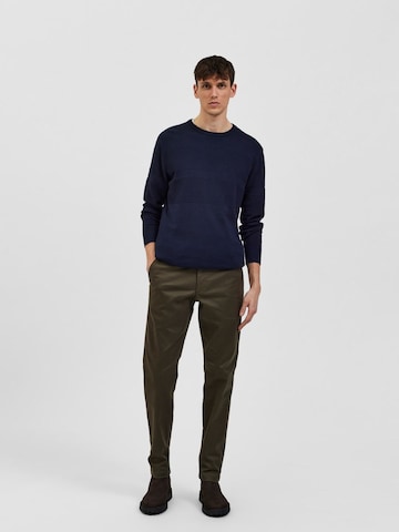 SELECTED HOMME Regular Chino Pants 'Buckley' in Green