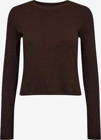 T-shirt 'Nuriley' NÜMPH en marron : devant