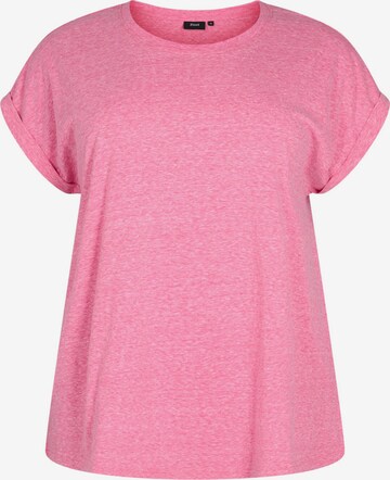 Zizzi - Camisa 'VAVA' em rosa: frente