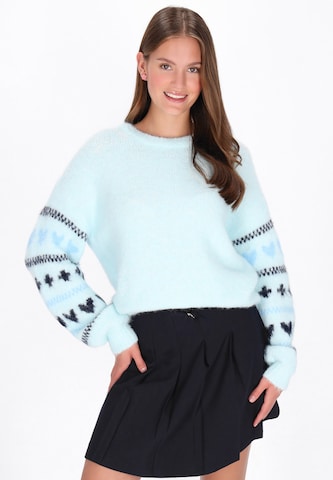 Pull-over 'Young Fashion' MYMO en bleu : devant