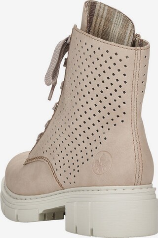 Rieker Lace-up bootie in Beige