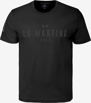 La Martina T-Shirt in Schwarz: Vorderseite
