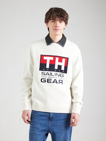 TOMMY HILFIGER Pulover | bela barva: sprednja stran
