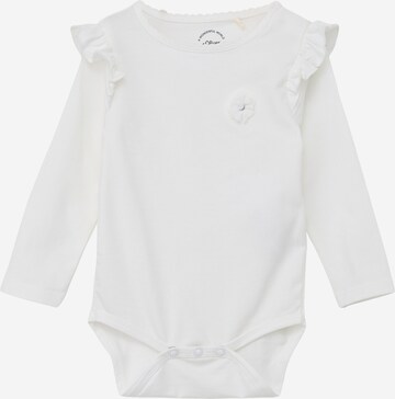 Tutina / body per bambino di s.Oliver in bianco: frontale