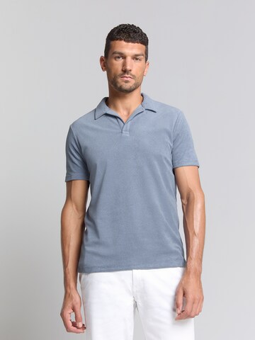No Excess Shirt 'Terry' in Blue: front