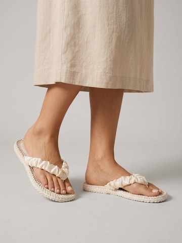 ILSE JACOBSEN T-bar sandals 'Cheerful06' in Beige: front