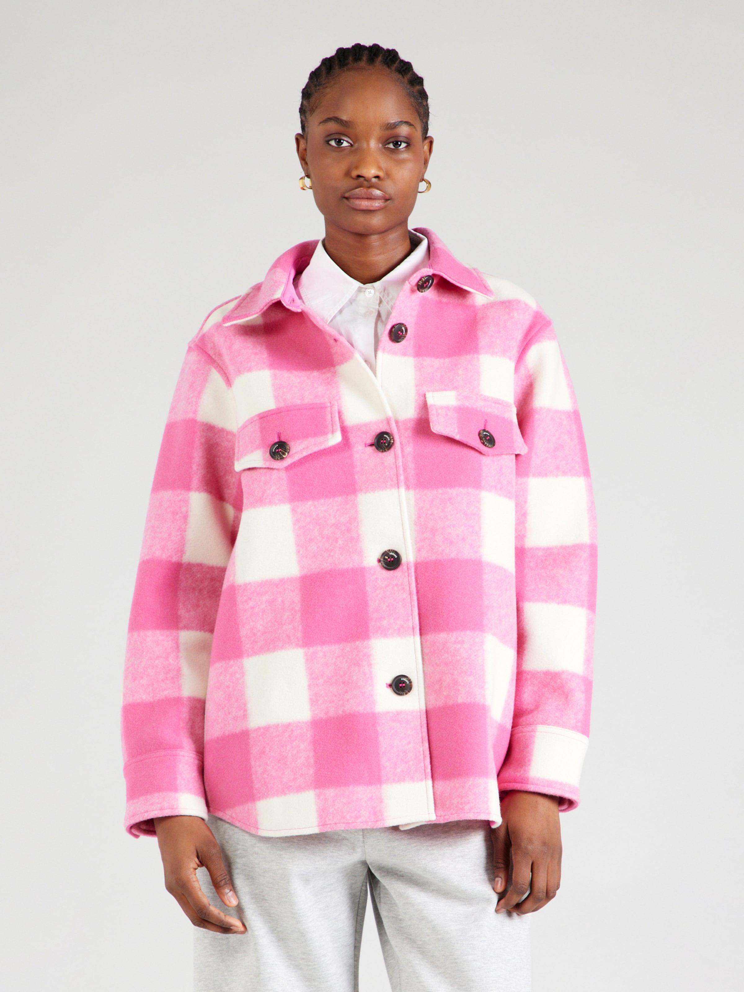 10Days Between season jacket in Light Pink Mottled Pink ABOUT YOU