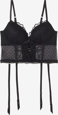 INTIMISSIMI Corsage 'SILVIA QUEEN OF HEARTS' in Schwarz: predná strana