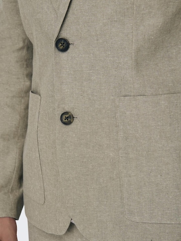 Only & Sons - Ajuste estrecho Chaqueta tipo saco para negocios 'EVE' en gris