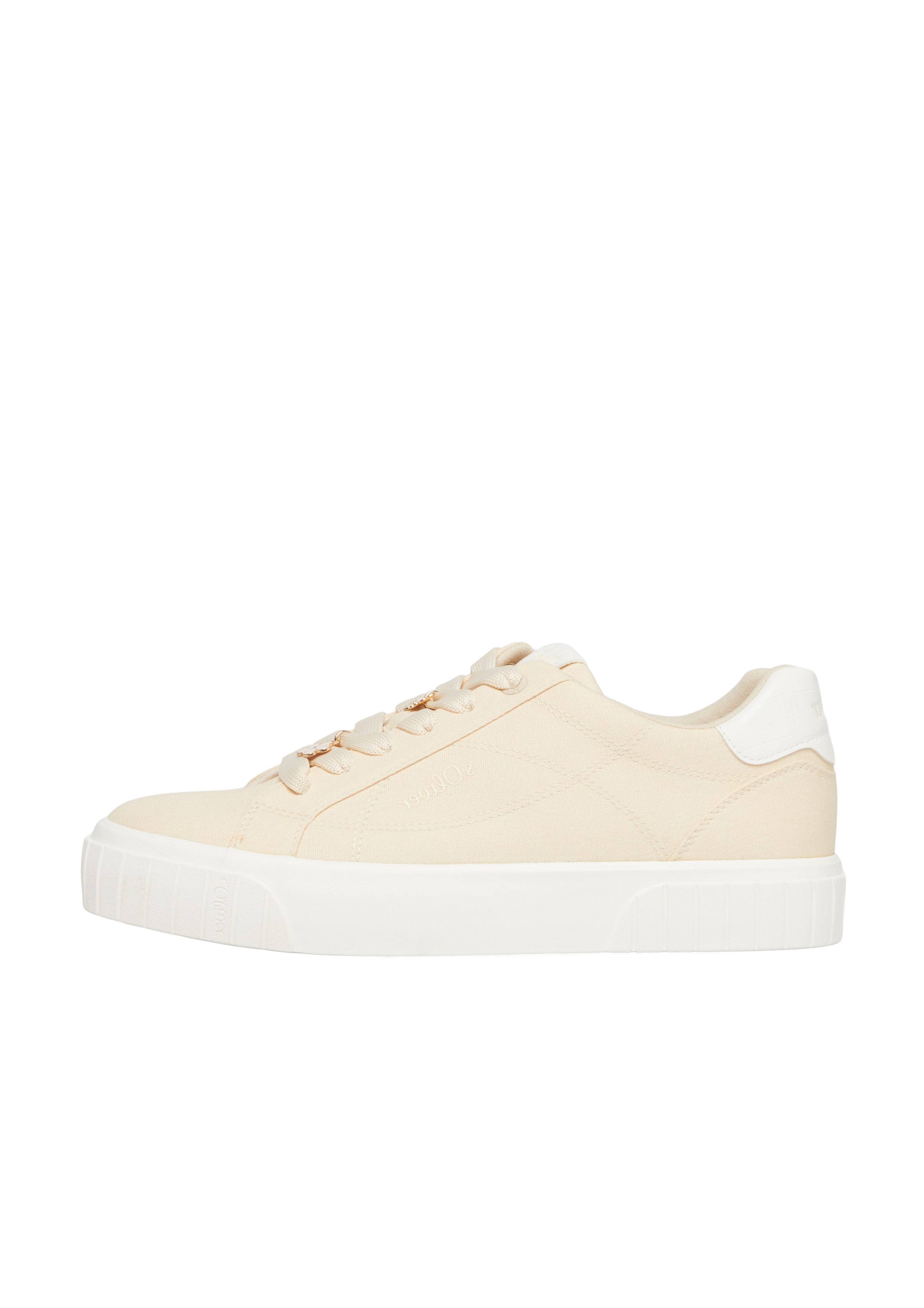 s.Oliver Sneakers laag in Beige: voorkant