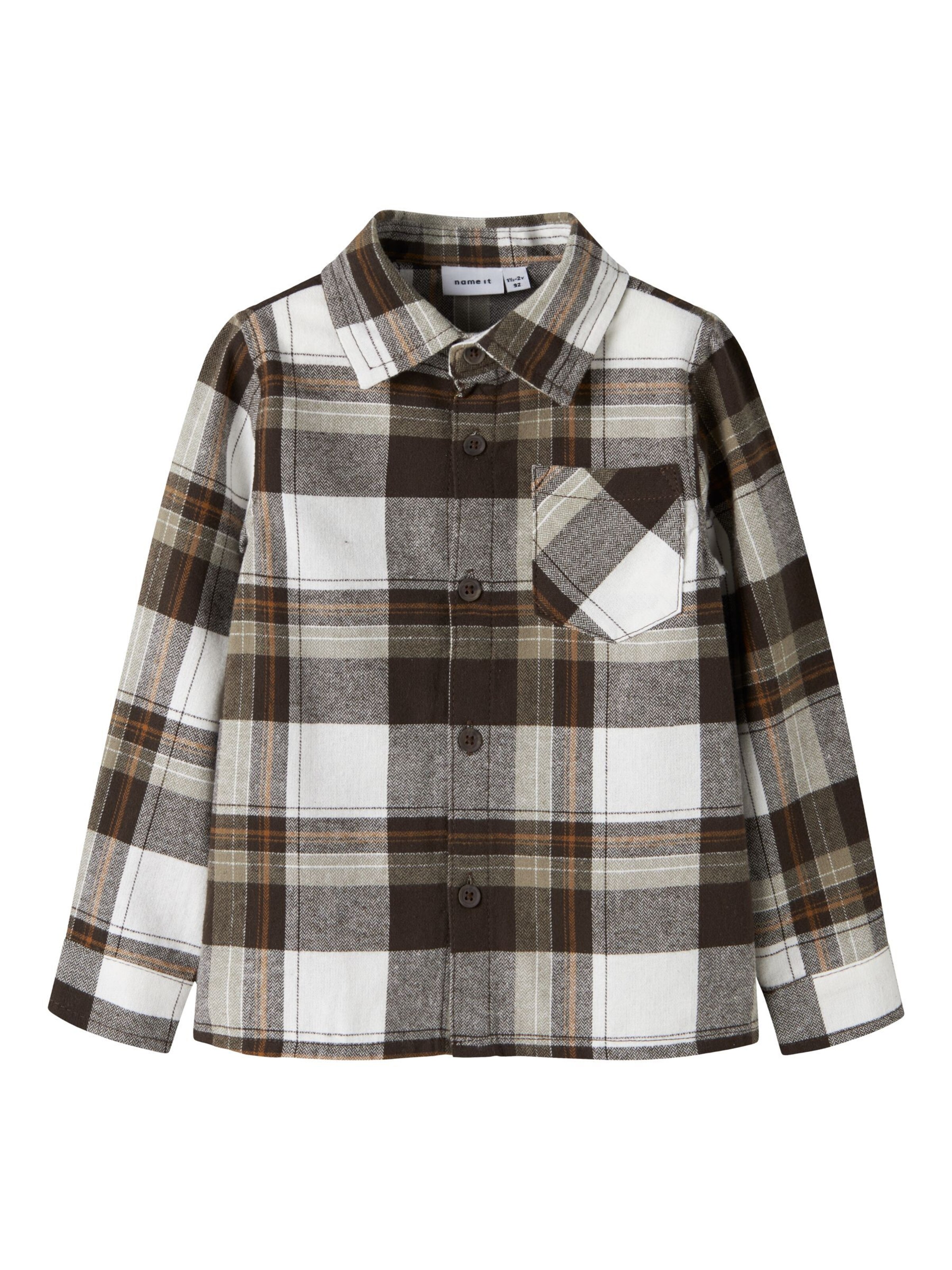 Camicia di NAME IT in marrone: frontale