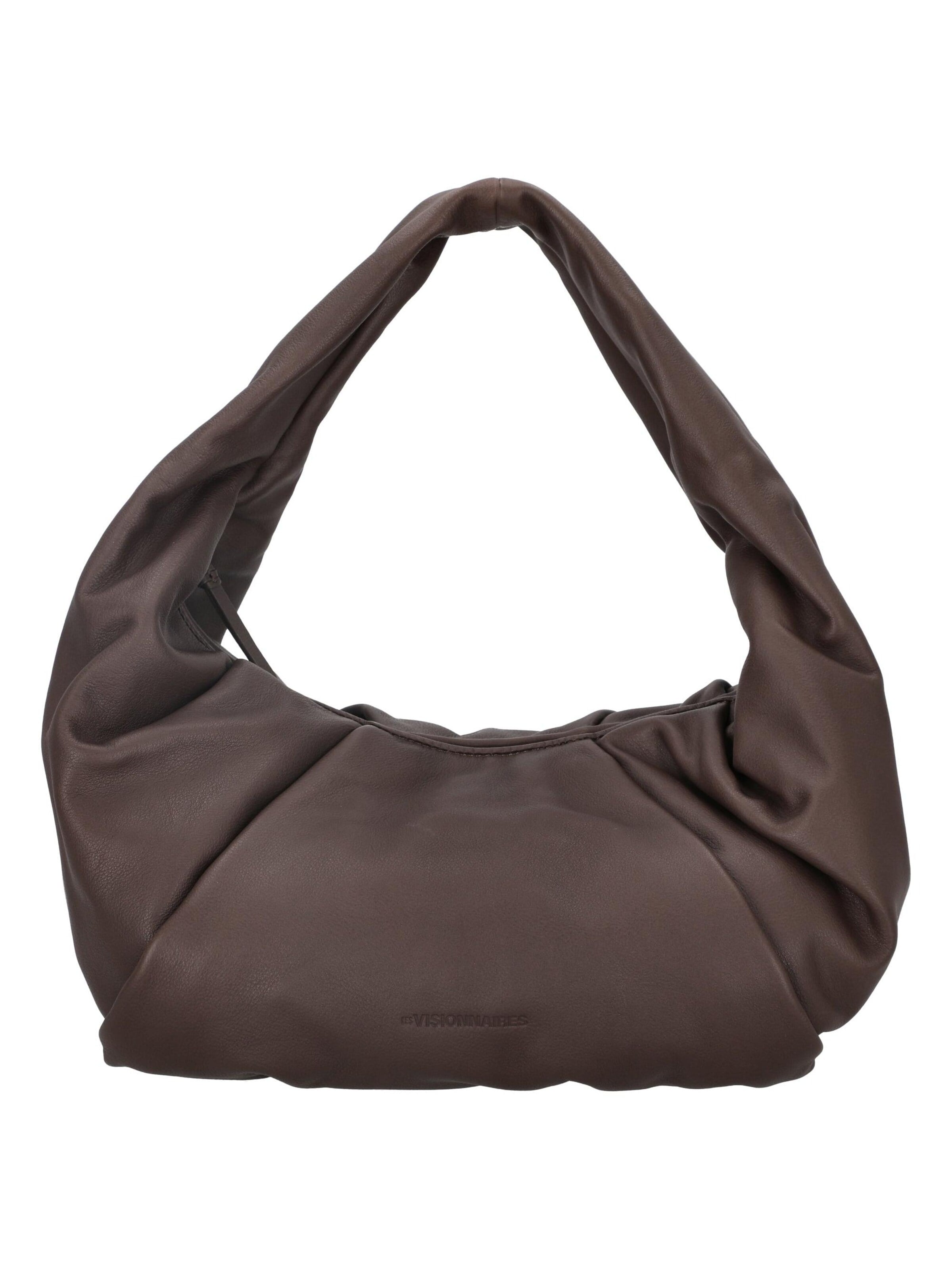 Les Visionnaires Handbag 'Greta Essential Soft Grainy' in Brown: front