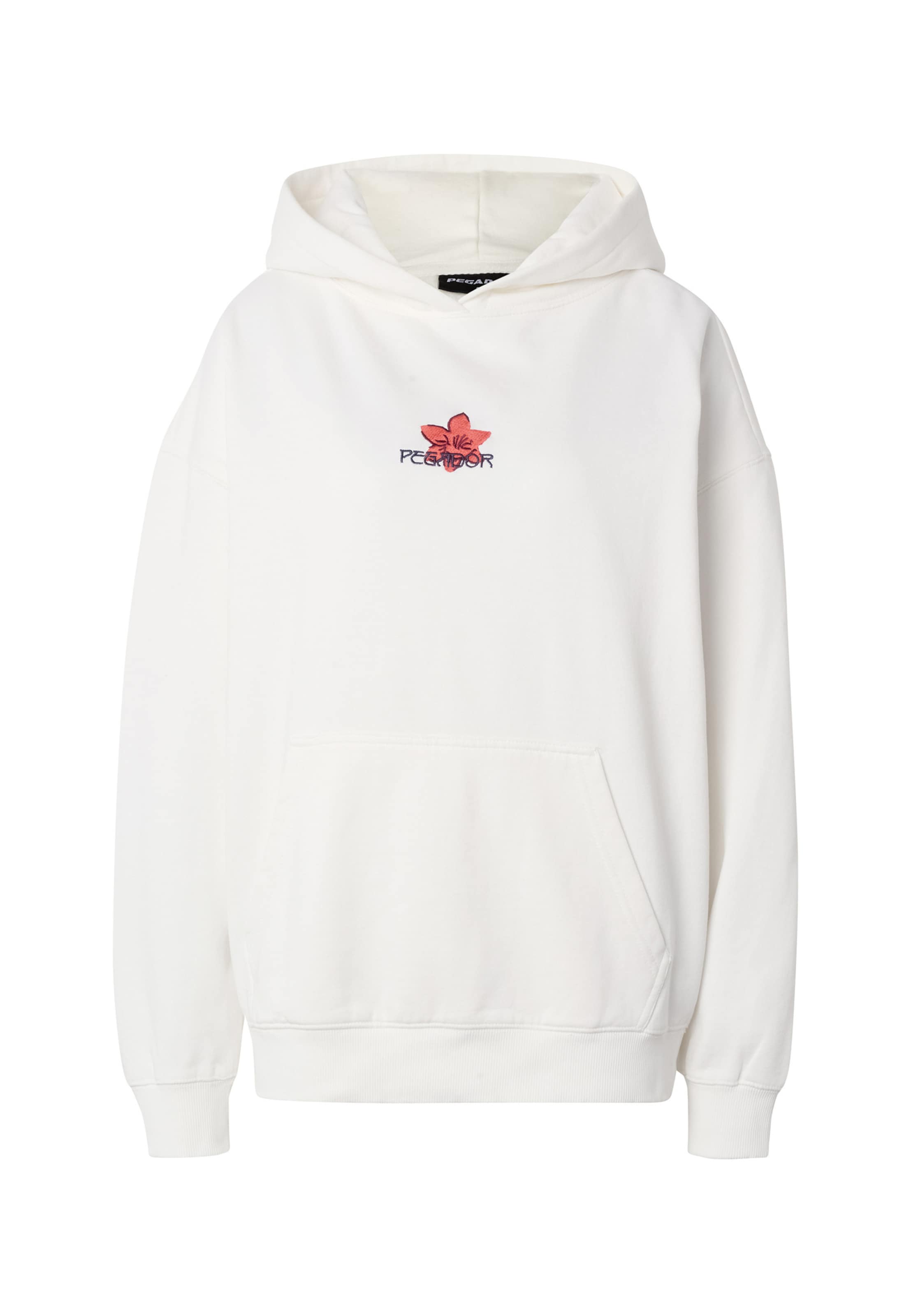 Pegador Sweatshirt 'Modra' in Wit: voorkant