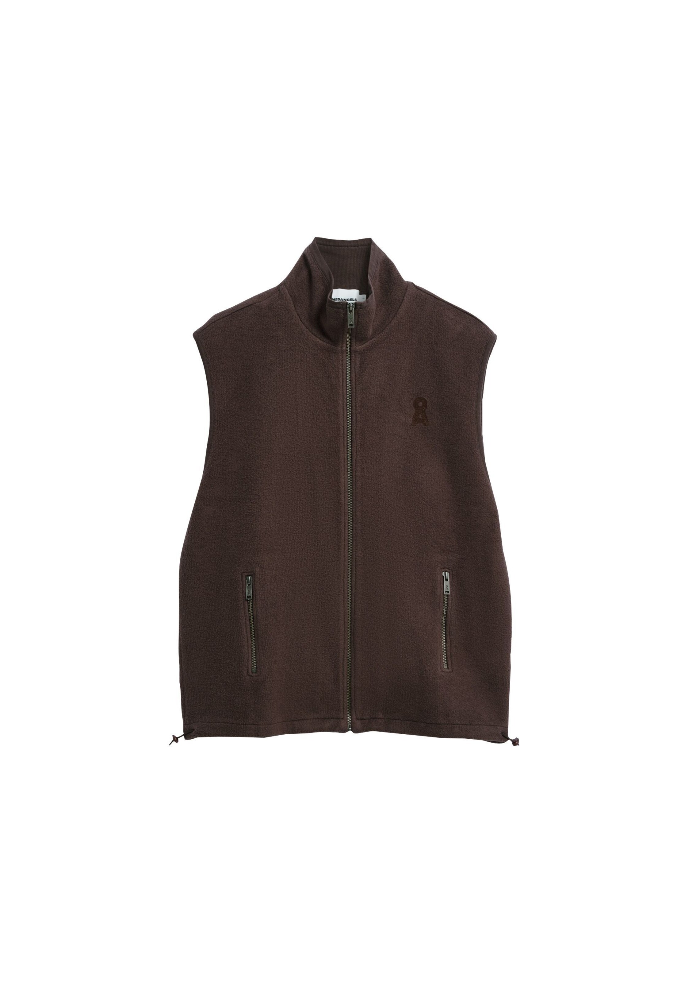 ARMEDANGELS Bodywarmer in Bruin: voorkant
