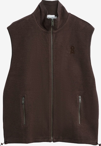 ARMEDANGELS Bodywarmer in Bruin: voorkant