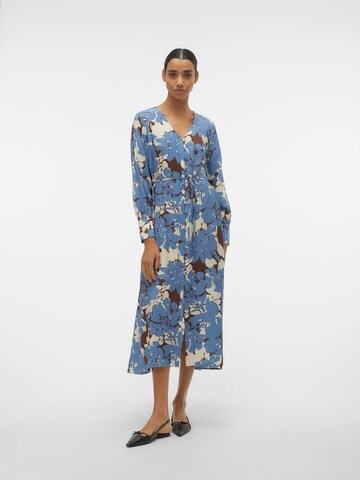 Robe-chemise 'BRITA BERTA' VERO MODA en bleu