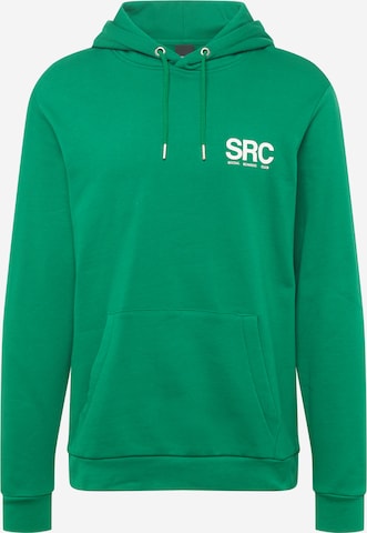 Only & Sons Sweatshirt 'RUNNING LIFE' in Green: front
