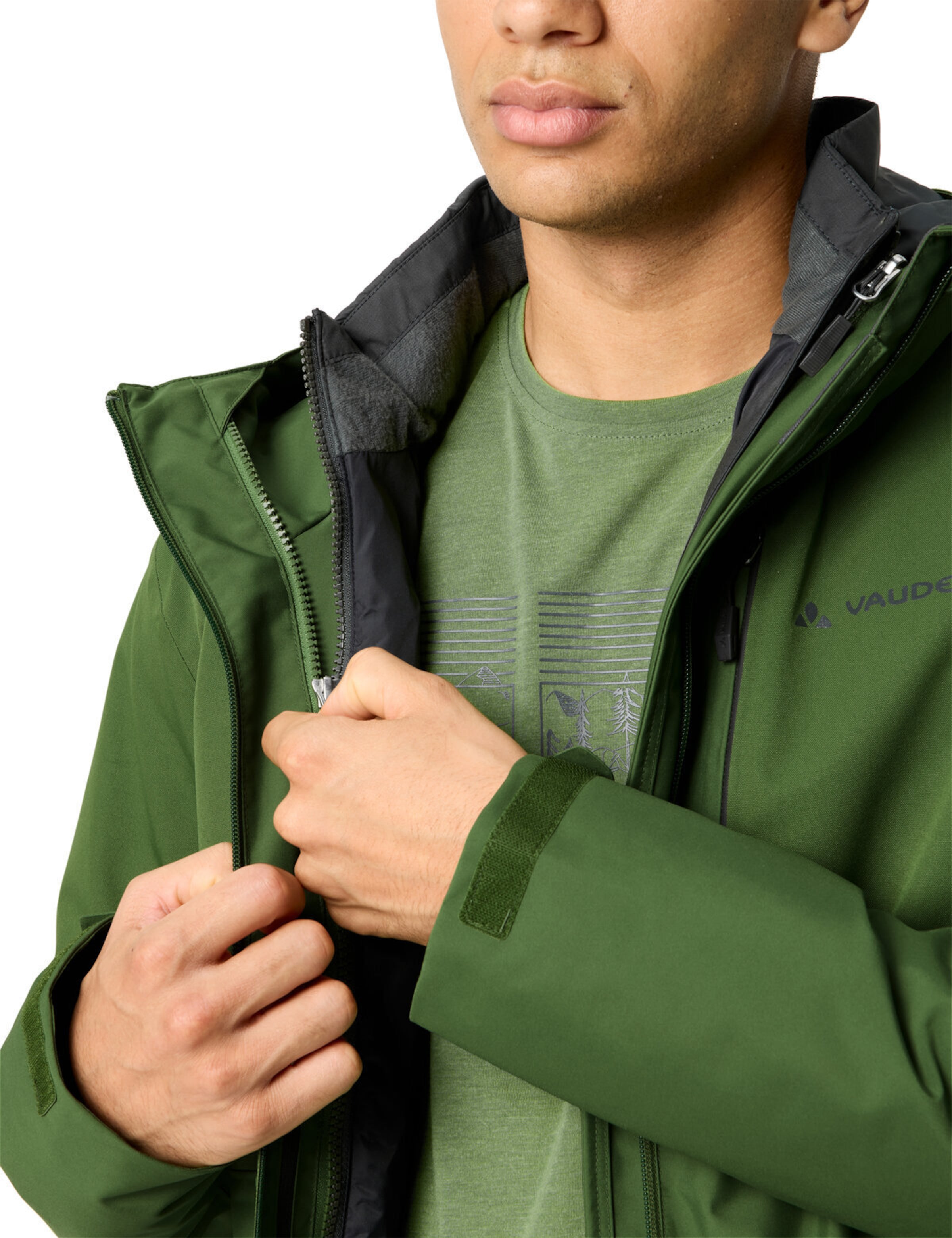 VAUDE Outdoorjacke 'Miskanti II' in Grün