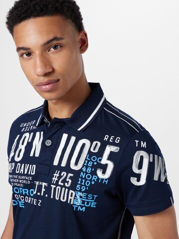 T-Shirt CAMP DAVID en bleu